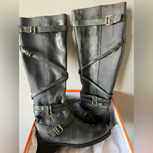 Miz Mooz Grey Women's Boots - Picture 6 of 10